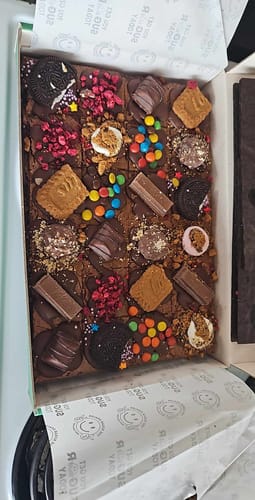 Customer photo review of Mega mixed assortment brownie