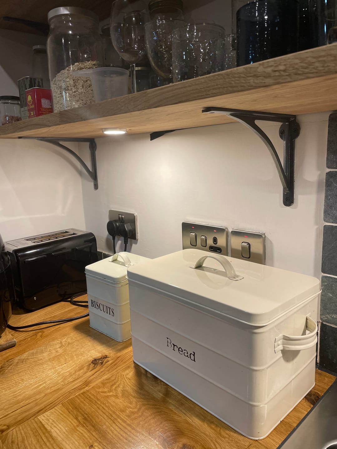 Customer photo review of 10 Inch Ironbridge Cast Iron Shelf Bracket