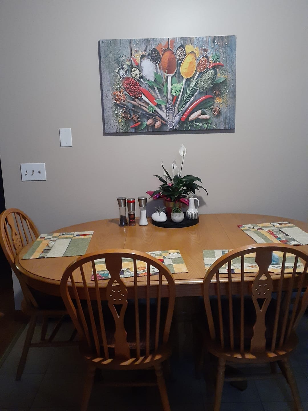 Customer photo review of Spoonful of Spices Large Cooking Wall Art Canvas Print Kitchen Artwork