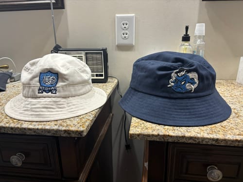 Customer photo review of Big Bucket Hat, Navy