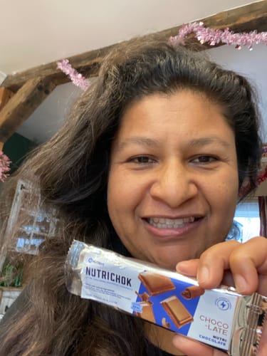 Customer photo review of Nutrichok - White Chocolate Bars Variety Pack - Limited Edition