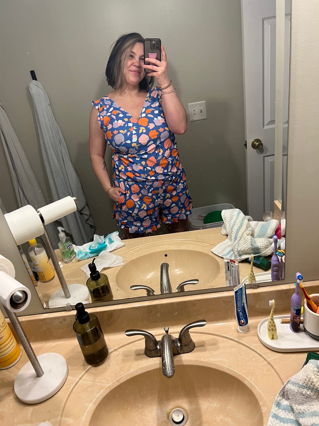 Customer photo review of ginger swim romper