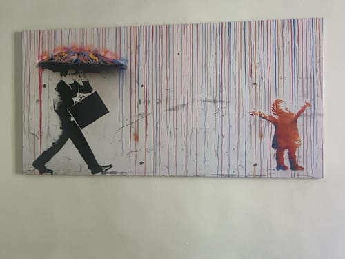 Customer photo review of Colored Rain, Banksy