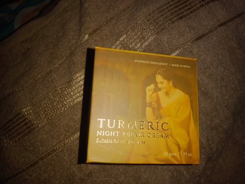 Customer photo review of Turmeric Night Repair Cream