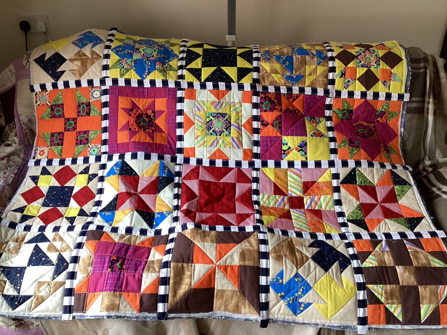 Customer photo review of 2 Metre Bag Wadding / Batting Bundle