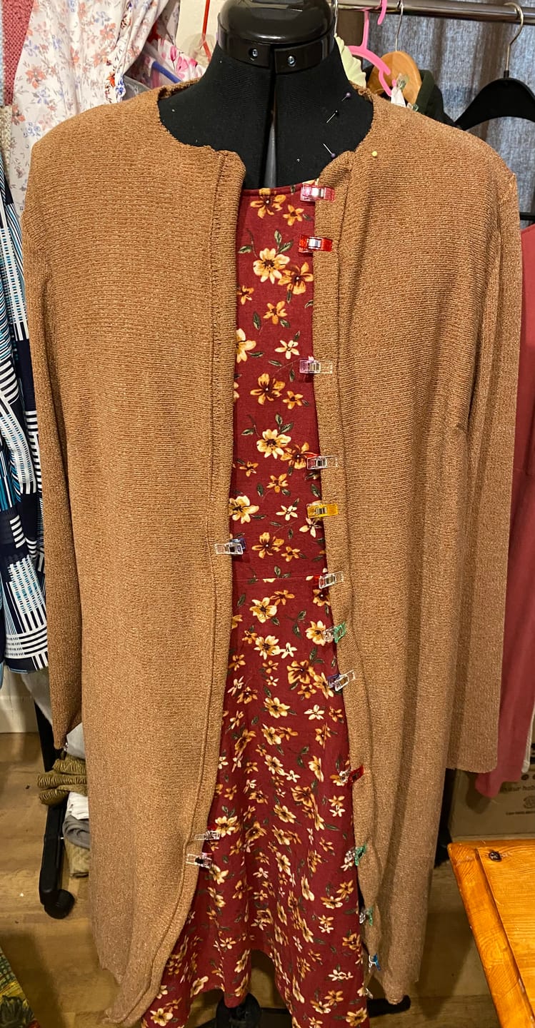 Customer photo review of Cardigan Knit Fabric