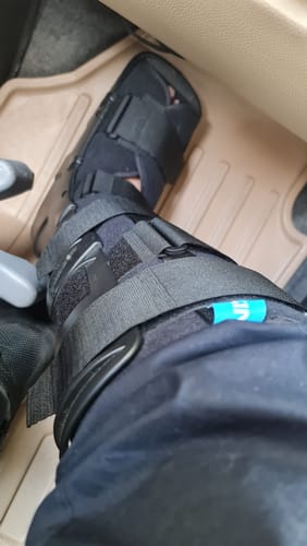 Customer photo review of Pneumatic Walker Boot (Single Push Button - Long Type with 17" Height)