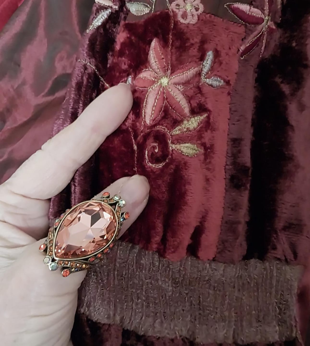 Customer photo review of HEIDI DAUS®"Make Some Waves" Crystal Statement Ring
