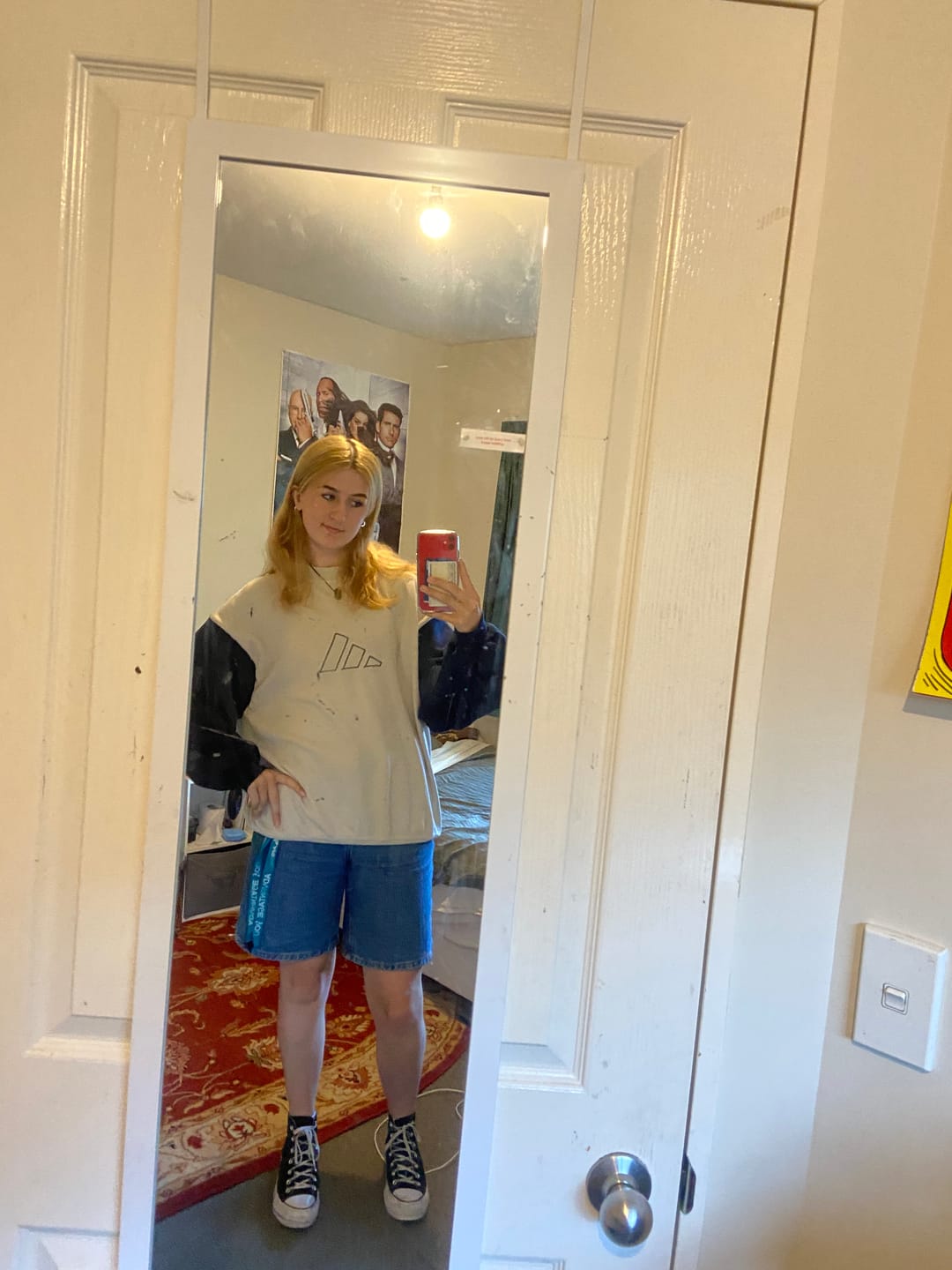 Customer photo review of 90's Adidas Embroidered Vintage Light Sweatshirt Size XL