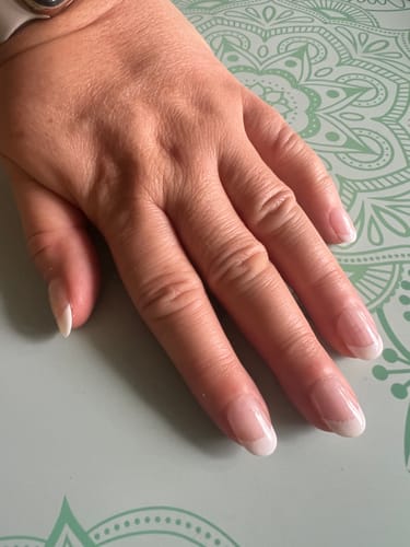 Customer photo review of D74 Veronica (French White) Crème Dip Powder