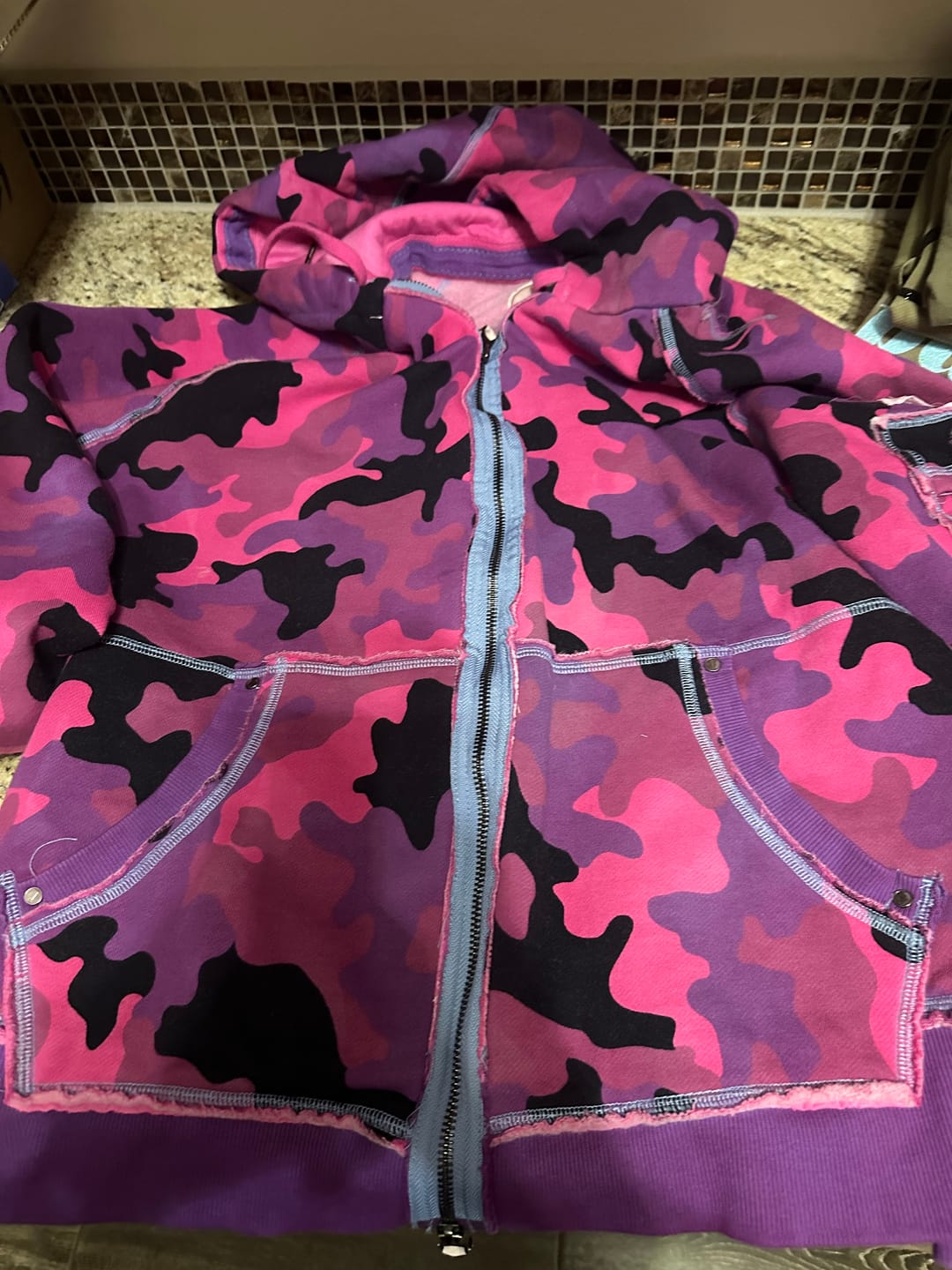 Customer photo review of CAMOUFLAGE HOODIES