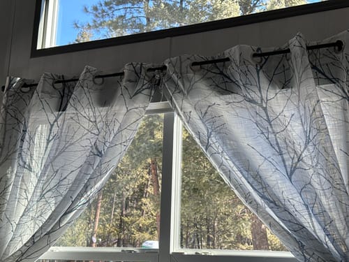 Customer photo review of SmartWings Hardwired DC 12V Motorized Light Filtering Roller Shades 70% Blackout Safari