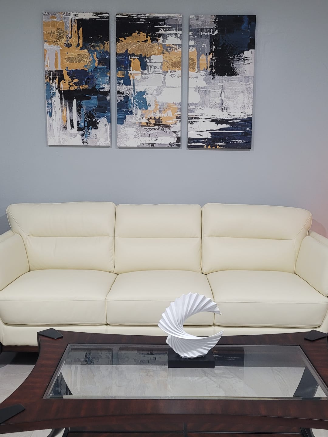 Customer photo review of Modern Abstract Canvas Wall Art Multi Piece Canvas Wall Art Print