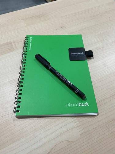 Customer photo review of Infinitebook Plain A5 Blue