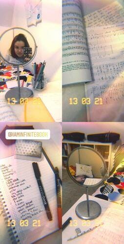 Customer photo review of Infinitebook Planner A5 Blue