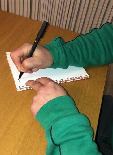 Customer photo review of Infinitebook Plain A5 Red