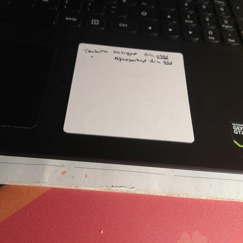 Customer photo review of Reusable Sticky Notes