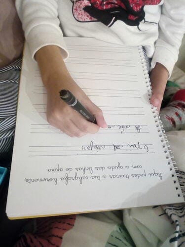 Customer photo review of Infinitebook Calligraphy A4