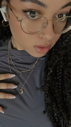 Customer photo review of Faux piercing ancre