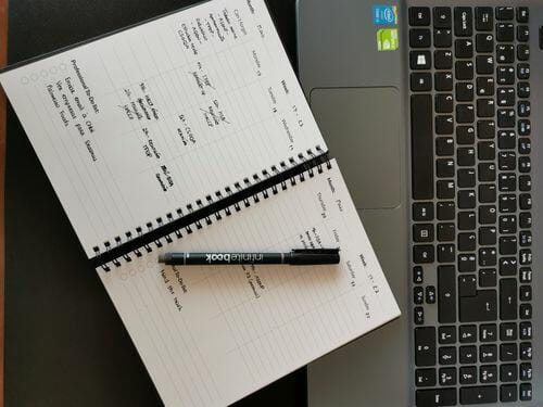 Customer photo review of Infinitebook Planner A5 Black