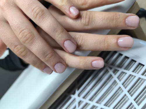 Customer photo review of Fiber Base gel Didier Lab, Milky Pink 10ml