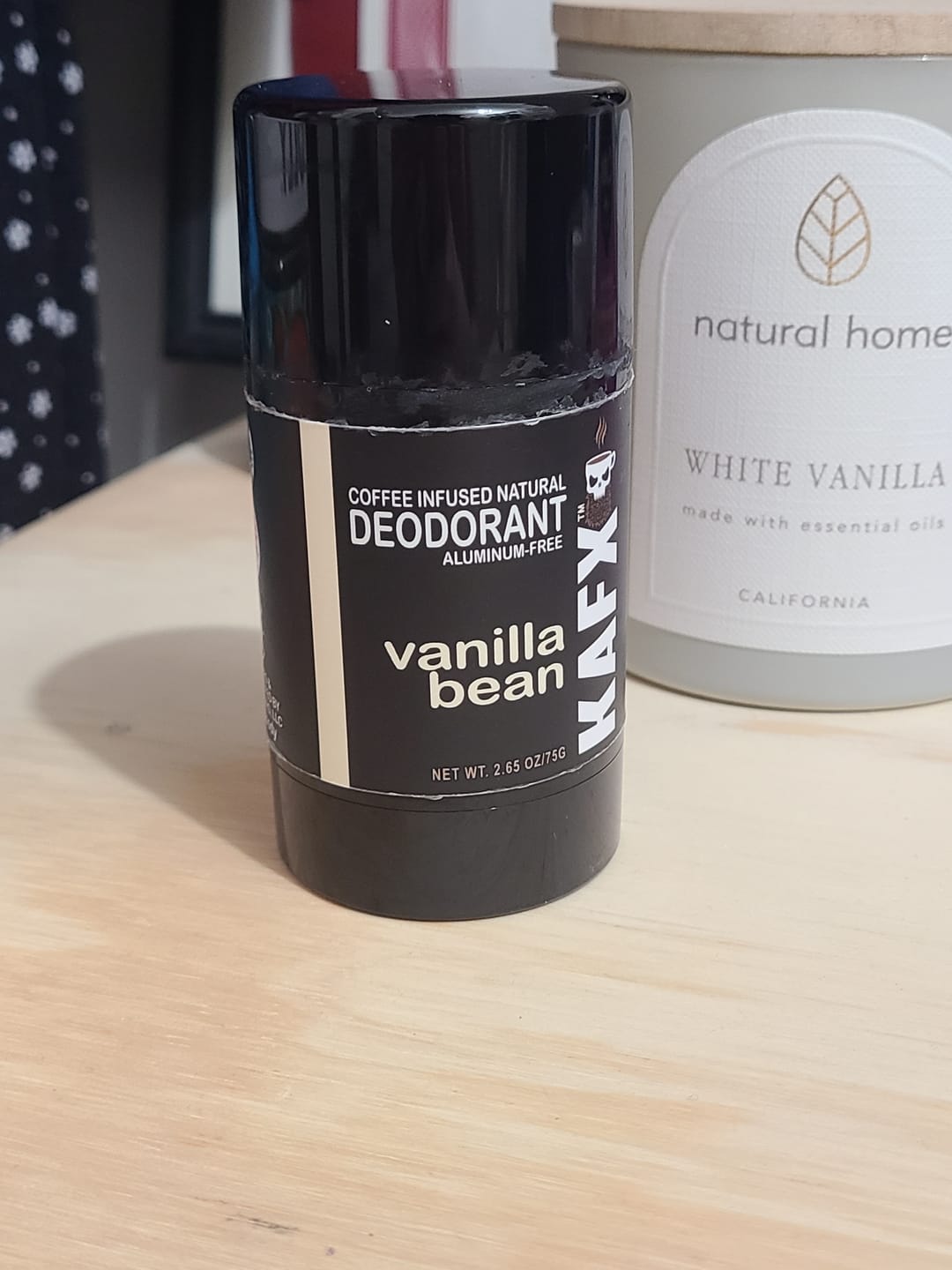 Customer photo review of Vanilla Bean -  KAFX Body Natural Coffee Infused Deodorant
