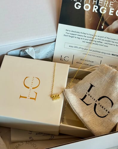 Customer photo review of Angelica® Angel Number Necklace