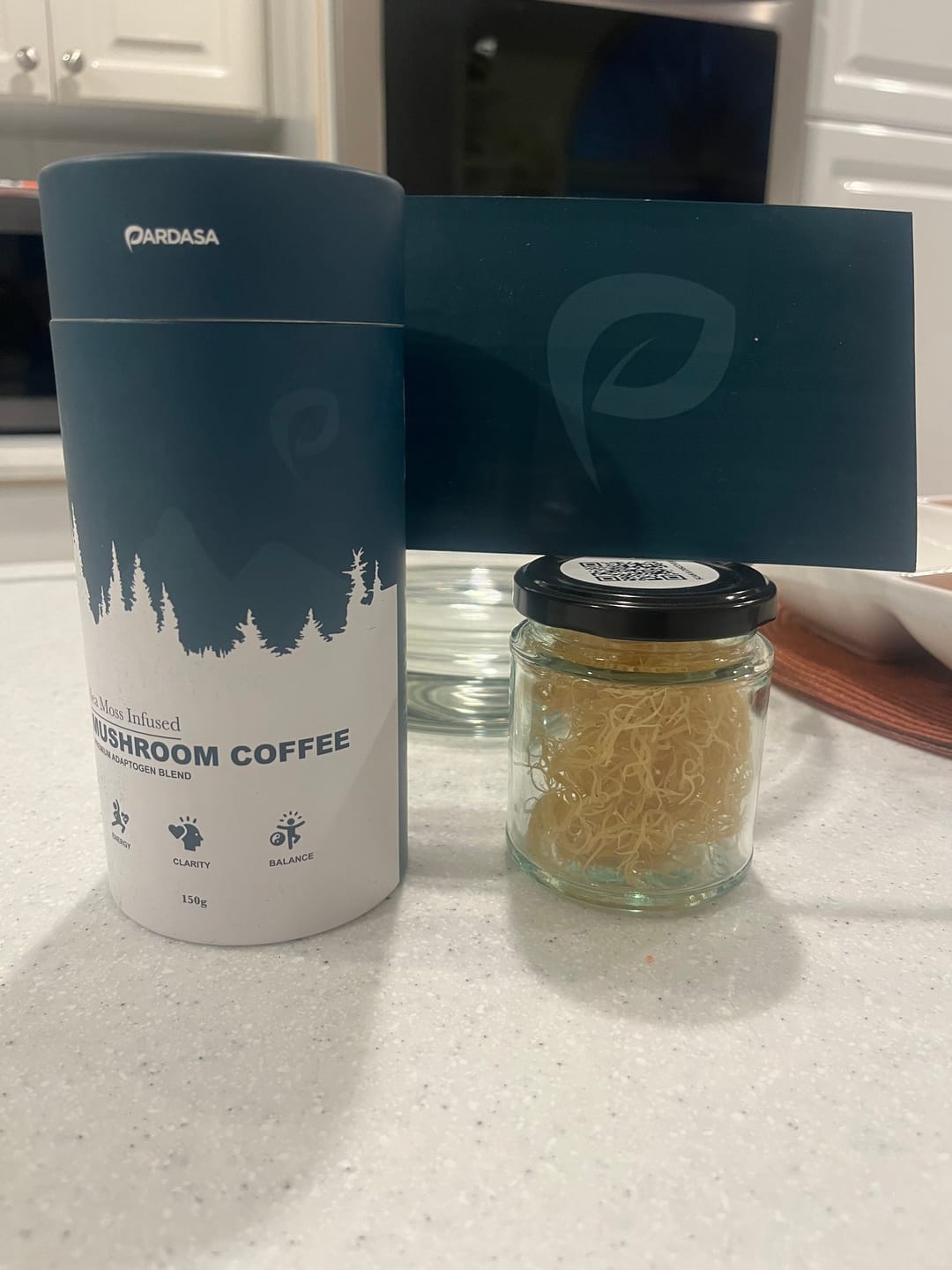 Customer photo review of Sea Moss Infused Mushroom Coffee