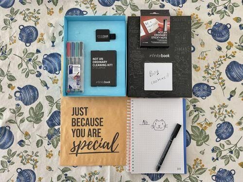 Customer photo review of Reusable Sticky Notes