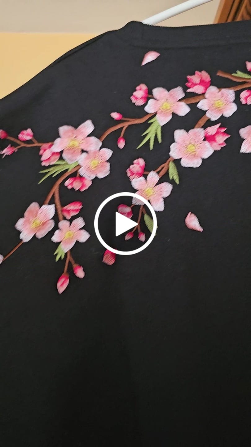 Customer video review of Sakura Embroidered Sweatshirt