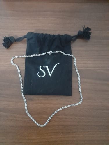 Reseña con foto de un cliente sobre Cadena Rope 4mm