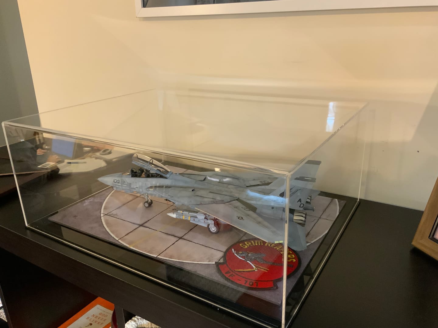 Customer photo review of Versatile Acrylic Display Cases with Double Sheet Base with Clear Case