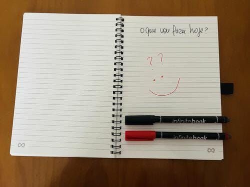 Customer photo review of Infinitebook Lined A5 Black