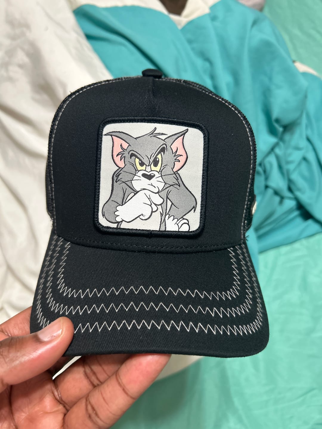 Customer photo review of OVERLORD X Tom & Jerry: Tom Trucker Cap