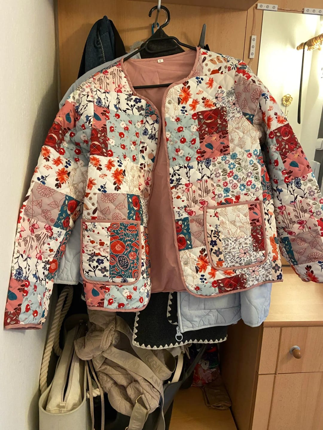 Customer photo review of Veste matelassée fleurie Josepha