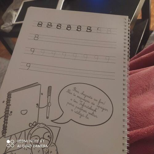 Customer photo review of Infinitebook Calligraphy A4