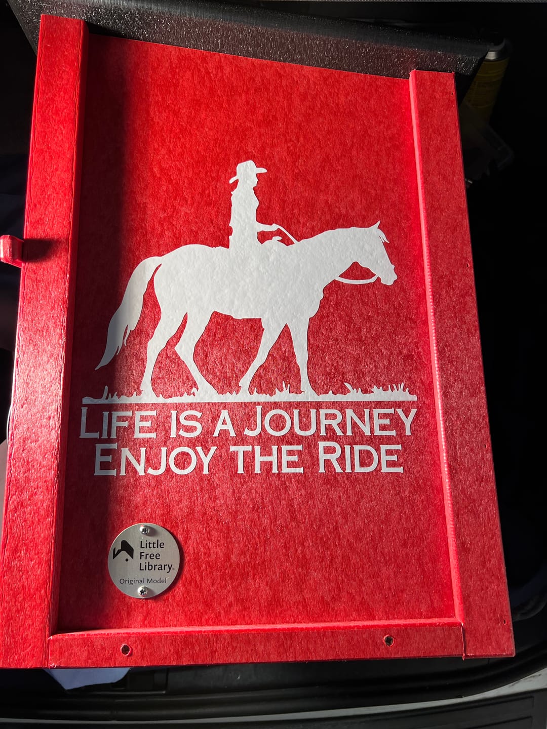 Customer photo review of Composite Two Story Red Kit Little Free Library