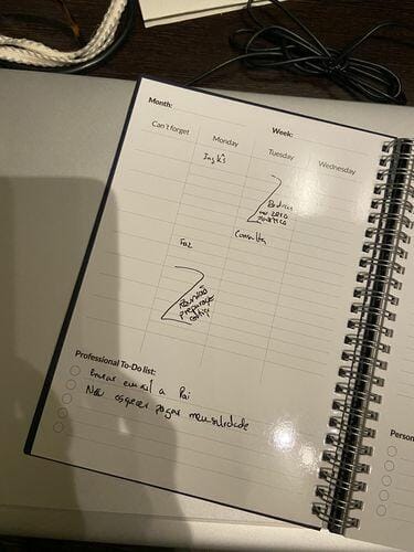 Customer photo review of Infinitebook Planner A5 Black