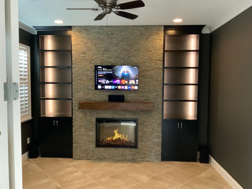 Customer photo review of Modern Flames Orion Traditional 36" Heliovision Virtual Built-In Electric Firebox