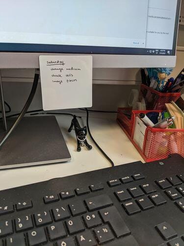 Customer photo review of Reusable Sticky Notes