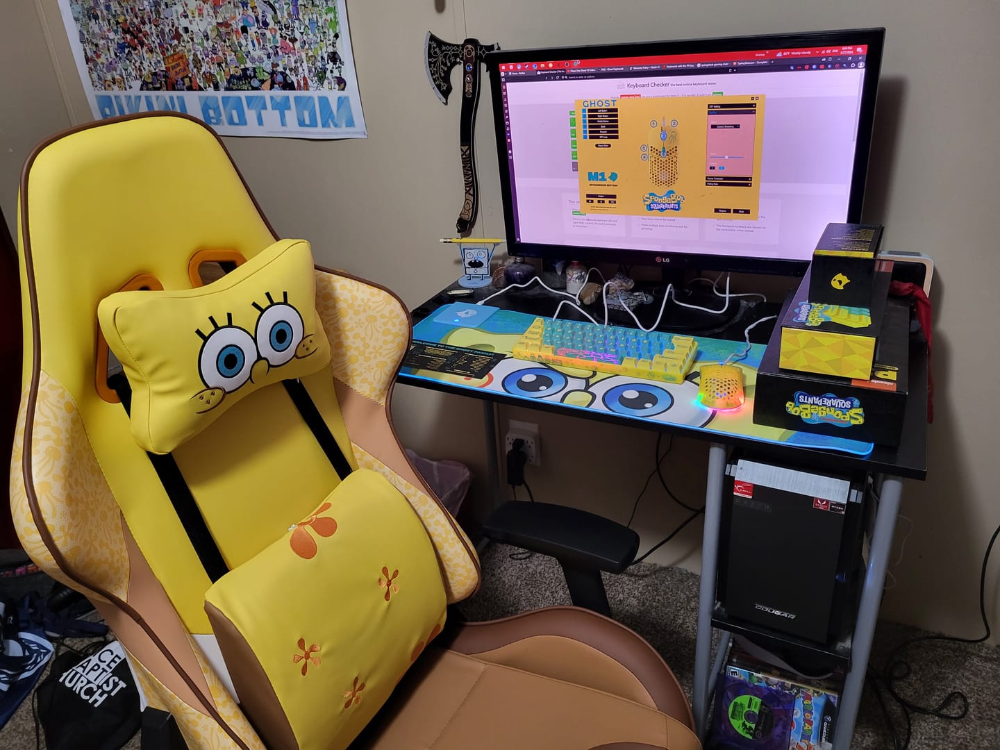 Customer photo review of SpongeBob G1 Limited Edition Gaming Chair