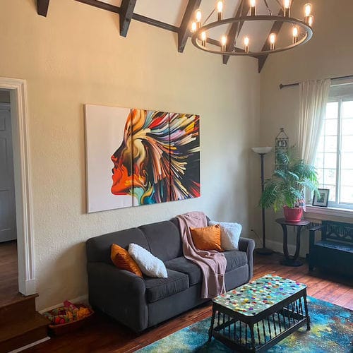 Customer photo review of Profile Colors Large Canvas Print