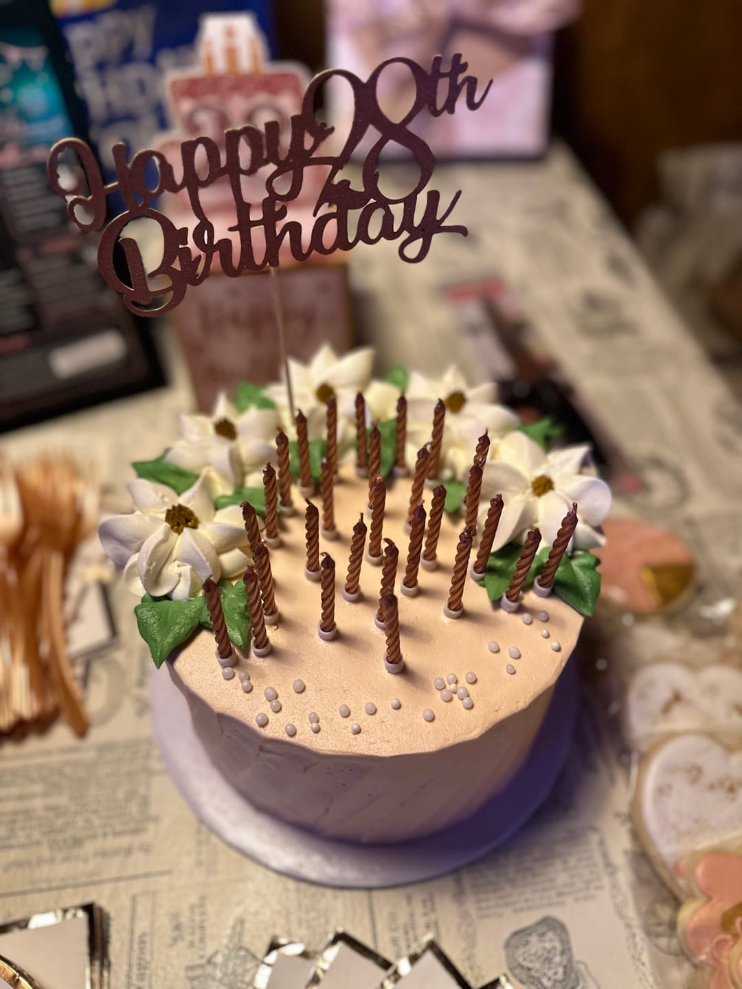 Customer photo review of Pink Bavarian Cake