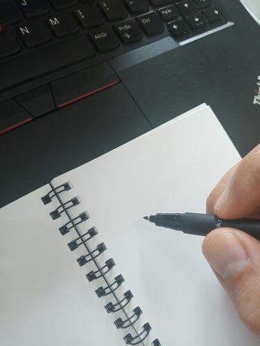 Customer photo review of Infinitebook Plain A6 Black