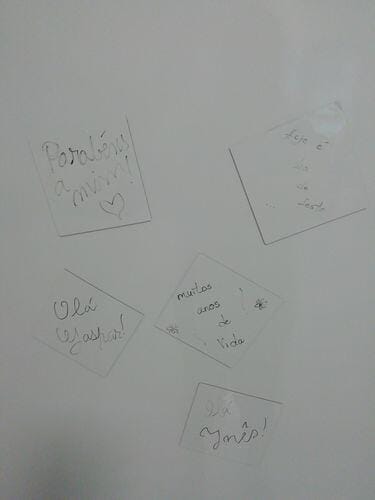 Customer photo review of Reusable Sticky Notes