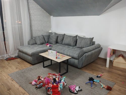 Customer photo review of Colțar extensibil cu ladă de depozitare si sezut confortabil din spuma HR, Loana Grey Mat 270x185 cm