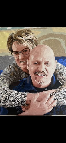 Customer photo review of Custom Paint by Numbers Kit