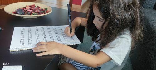 Customer photo review of Infinitebook Calligraphy A4