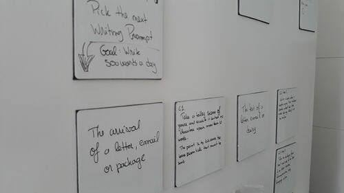 Customer photo review of Reusable Sticky Notes