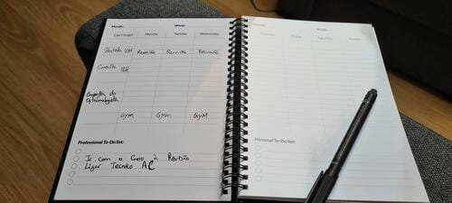 Customer photo review of Infinitebook Planner A5 Black